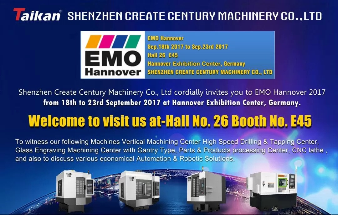 Taikan weźmie udział w EMO Hannover 2017 na dużą skalę